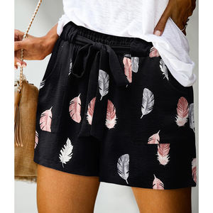 กางเกงว่ายน้ำผู้หญิงทรงหลวมสำหรับฤดูร้อน พิมพ์ลายแบบซับลิเมชั่นเนื้อนุ่ม สกรีนโลโก้ได้ตามต้องการ ขายดี กางเกงชายหาด - Product Image 4