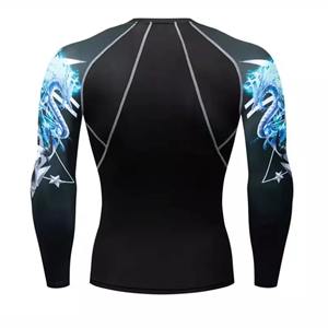 เสื้อแรชการ์ดแขนยาวพิมพ์ลายแบบรีดร้อน น้ำหนักเบา คุณภาพดีไซน์ทันสมัยมาแรง รุ่นใหม่ล่าสุด ผลิตตามสั่ง ผ้าโพลีเอสเตอร์ 200 กรัม - Product Image 3