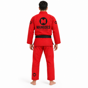 MANGOES FASHION Kimono de Jiu Jitsu Brasileño Transpirable IBJJF, Tejido Ligero Dorado de 440g, Algodón Preencogido, Uniforme Ecológico - Product Image 4