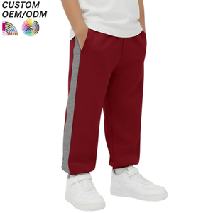 Pantalon de jogging décontracté en coton tricoté uni pour garçons, avec poches, style athlétique - Product Image 4
