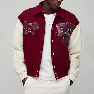 Chaqueta Varsity de Moda para Hombre, Chaqueta Universitaria con Letras Bordadas, Estilo Urbano Premium, Superventas - Product Image 1