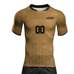 เสื้อฟุตบอลผู้ชายแบบคอวี แห้งเร็ว ผลิตจากโพลีเอสเตอร์ 100% ลายไล่เฉดสีแบบกำหนดเอง สำหรับทีมสโมสร - Product Image 4