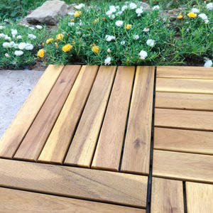 Baldosas de Madera Encajables para Terraza, Patio, Balcón, Jardín, 30 x 30 cm, Fácil Instalación, Impermeables, Resistentes al Fuego, Antideslizantes - Product Image 6