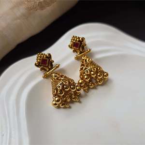 Floral Pearl Stud and Drop Earrings-Classic Bohemian Religious Jewelry for Wedding and Party - Product Image 4
