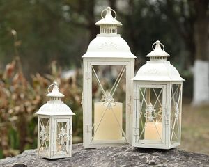<b>Tall</b> metal <b>candle</b> lantern floor standing design indoor outdoor decor lighting elegant home decorative accent piece - Product Image 1