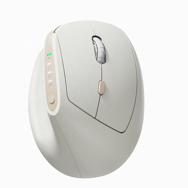 Ergonomic Type-C 20G Acceleration 6 Buttons Right-Handed Optical Dual Mode Vertical Wireless Mouse