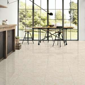 Azulejos de porcelana mate Diano Griss de 600x600 mm, azulejos de cerámica con aspecto de mármol de 60x60 cm, diseño portugués, azulejos de cerámica sin fin. - Product Image 4