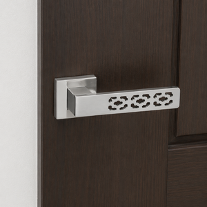 Luxury Perforated Design Door <b>Handle</b> | Stainless Steel Mortise Lever <b>Handle</b> Set in Gold Black Rose Gold Finish Modern Door - Product Image 2