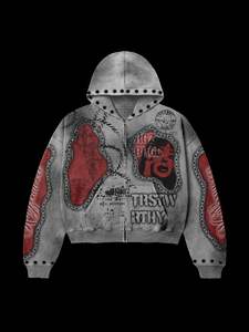 Sudadera con Capucha de Alta Calidad para Hombre, 100% Algodón, Transpirable, Ecológica, Lavada con Ácido, Forro Polar Grueso, Tendencia de Invierno - Product Image 4