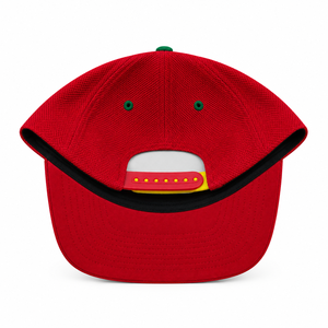 Casquette Snapback en maille rouge Meloners Football avec logo brodé sur le panneau avant, unisexe, ajustable, 6 panneaux - Product Image 2