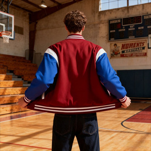 Veste de sport légère en polaire respirante pour homme, résistante au vent, avec broderie sur le devant, patchwork, vente en gros personnalisée - Product Image 3