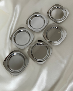 Posavasos Modernos de Acero Inoxidable, Forma Cuadrada, Logotipo Personalizado, Uso en la Cocina, Alta Calidad - Product Image 1