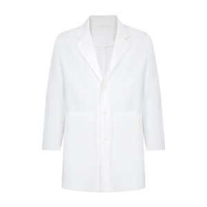 Blouse de laboratoire unisexe à manches longues en coton tissé et élasthanne de bonne qualité pour médecins et infirmières - Product Image 2