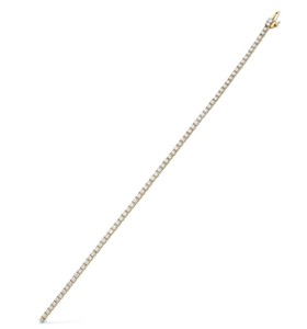 Wonderful Round Brilliant Cut Lab Created Diamond <b>Bracelet</b> IGI Certified 10K 14K 18K <b>Solid</b> Gold Classic Elegant Tennis <b>Bracelet</b> - Product Image 4