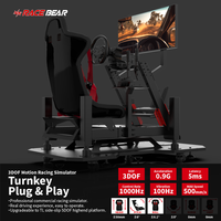 Cockpit de simulateur de course Racebear A4C Motion pour usage commercial |   Clé en main |   Plug and play