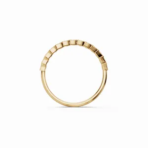 Nueva Colección de Anillos de Lujo para Mujer con Diamantes Cultivados en Laboratorio con Certificación IGI, Claridad VVS, Corte Redondo, en Oro Amarillo de 18K para Exportación al por Mayor - Product Image 3