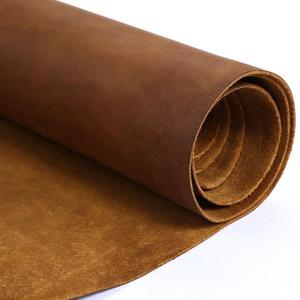 Rouleau de cuir poli couleur marron, grain de cuir de qualité supérieure, utilisations multiples, finition de cuir premium, meilleure qualité - Product Image 3