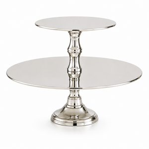High Quality Gold Finished Round <b>Two</b>-<b>tier</b> Chocolate <b>Stand</b> for Hotels Weddings and Luxury Events Custom Sizes & Colors Available - Product Image 5