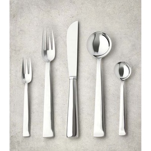 Couverts en acier inoxydable, 24 pièces, avec un design unique à la main, de style moderne, luxueux, pour restaurant, mariage, maison, hôtel - Product Image 1