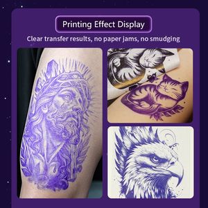 เครื่องพิมพ์ลายฉลุ<span class=keywords><strong>สัก</strong></span>แบบพกพา AM-X6 ไร้สาย บลูทูธ เครื่องถ่ายโอนลายสัก<span class=keywords><strong>แบบ</strong></span>ความร้อน สำหรับกระดาษขนาด A4 Letter - Product Image 4