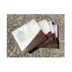 Handmade Wholesale Stylish Wooden and Resin Decorative <b>Table</b> <b>Coaster</b> S/4 Modern Unique Stylish Personalized Terracotta <b>coaster</b> - Product Image 5