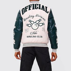 Chaquetas Letterman de béisbol personalizadas al por mayor con MOQ bajo, chaqueta deportiva universitaria, chaqueta de béisbol para hombre - Product Image 5