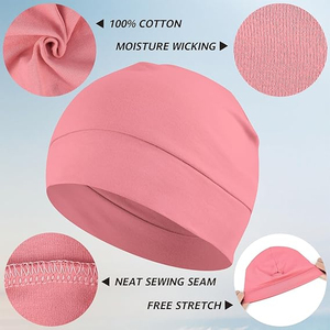 Bonnet de sport tricoté imprimé avec logo personnalisé, impression intégrale, jacquard, style Y2K gothique, sans revers, bonnet court, chapeau d'hiver, pêche - Product Image 2