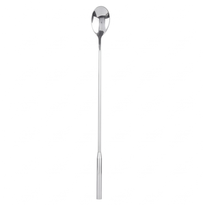 Cuillère à cocktail élégante en acier inoxydable 200 mm, agitateur de bar minimaliste, outil de mélange réutilisable pour cocktails, accessoire de bar - Product Image 1