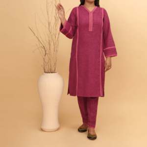 ชุด khaddar Co-Ord ผู้หญิง2ชิ้น PW4130พิมพ์ลาย - Product Image 3
