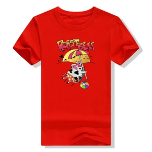 Camiseta de Algodón Premium con Estampado Personalizado, Diseño de Peces Japoneses, Estilo Urbano Oversize, Proveedor - Product Image 2