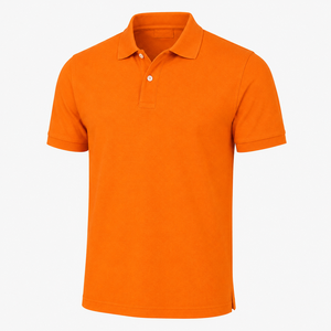 Custom Logo Men’s <b>Polo</b> Shirt <b>Orange</b> Cotton Polyester Short Sleeve Plain <b>Polo</b> T Shirt OEM ODM Casual Golf <b>Polo</b> Shirts for Men - Product Image 2