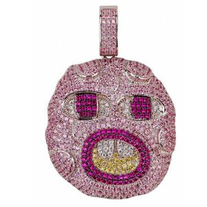 Collar con Colgante Cherry Bomb de Tyler Creator, Marca Briva Jewels BP-85, para Hombre, Estilo Hip Hop, Chapado en Oro y Plata, con Moissanita, Inspirado en Álbumes de Rap - Product Image 1