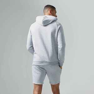 Conjunto de Sudadera con Capucha y Pantalones Cortos de Dos Piezas con Logotipo Personalizado, Ropa Urbana para Hombre, 100% Algodón, Ligero y Transpirable - Product Image 3