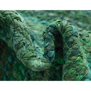 Best Selling Luxury Green Chindi Solid Area <b>Rug</b> Direct Factory Price Indian Manufactured Flat Weave Technique for Prayer Beach - Product Image 6