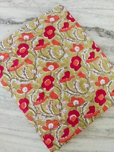 Tissu imprimé à la main de Jaipur, tissu en coton imprimé à la main, tissu indien pour robes, fournisseur de tissus en coton en gros - Product Image 2