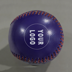 Balle de baseball rose personnalisée avec motif de dinosaure pour l'entraînement au baseball, balle en caoutchouc souple et durable - Product Image 2