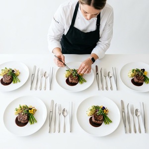 Ensemble d'outils de présentation alimentaire en acier inoxydable Altomme Instruments, 5 pièces, ustensiles pour la cuisine et la restauration - Product Image 6