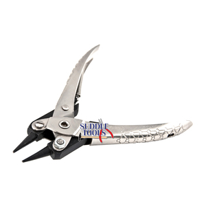 ALICATES DE MORDAZAS DE PUNTA REDONDA DE ACCIÓN PARALELA, ALICATES DE ACERO INOXIDABLE DE 140MM, HERRAMIENTAS MULTIUSOS PARA LA FABRICACIÓN DE JOYERÍA DIY - Product Image 1