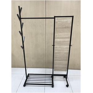 High Quality Metal <b>Coat</b> Rack Versatile Home Furniture for Living Room Bathroom Hotel Hospital Gym School with Mirror - Product Image 4