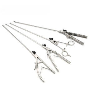 Pinzas Portaagujas Laparoscópicas de Acero FIDA, Instrumentos Quirúrgicos para Entrenamiento y Práctica - Product Image 5