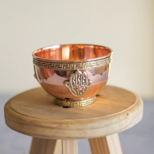 Bol en cuivre avec motif oriental et symbole Om, décoration d'intérieur - Product Image 5