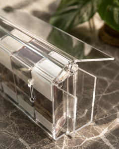 2026 New Modern Eco-friendly for Clear Acrylic Cigar Case Customizable Size Shape Pre-Assembled Artfulcosmos Perfect Blend - Product Image 4