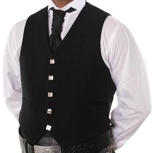 Chaqueta Kilt Argyle Negra para Hombre y Chaleco de 5 Botones, Chaqueta de Kilt Escocés para Boda, Venta al por Mayor de Fábrica Highland - Product Image 4
