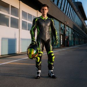 Chaqueta Cortavientos para Hombre, Negra y Verde, de Cuero PU, con Cremallera Completa, Impermeable, Transpirable, de Secado Rápido, Delgada, con Logotipo Frontal y Capucha, para Otoño - Product Image 5