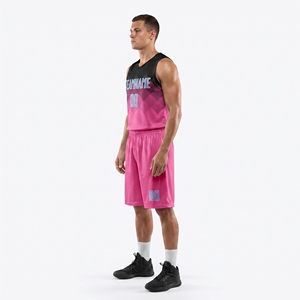 Maillot de basket-ball réversible personnalisé, nom et numéro de l'équipe, gilet de sport en polyester à séchage rapide - Product Image 5