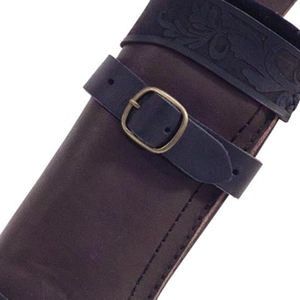 Funda de cuero clásica para cuchillo multiusos, cuchillo de camping y cuchillo de chef, con cómoda correa para el cinturón. - Product Image 2