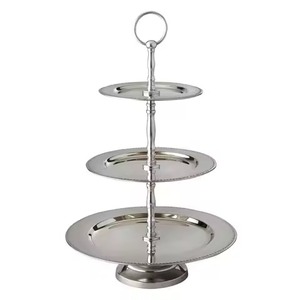 Vintage Metal <b>3</b> <b>Tier</b> <b>Cake</b> <b>Stand</b> Dessert Display Rack Cupcake Holder Event Table Decoration - Product Image 4