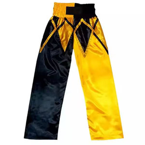 Pantalon de kick-boxing professionnel avec logo sur le devant, respirant, séchage rapide, léger, 100% polyester, personnalisable pour l'entraînement - Product Image 2
