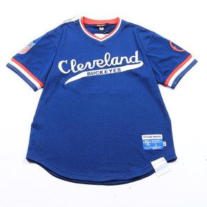 Camiseta deportiva de béisbol para hombre, de malla transpirable, tela suave, con logotipo bordado personalizado de alta calidad al por mayor. - Product Image 1