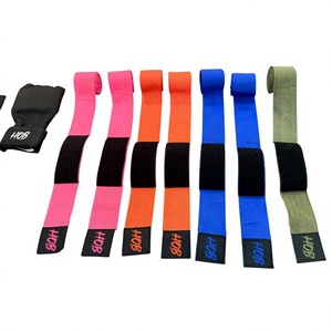 Vendas de Boxeo de Algodón HOB con Cierre de Velcro, Vendaje Elástico para Entrenamiento de MMA - Product Image 1
